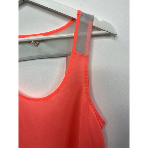 Silence + Noise Anthropologie Orange Cropped Tank Top Women’s Medium Sleeveless - Picture 3 of 12